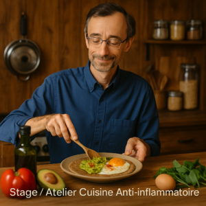 JM Defossez animant stage cuisine non inflammatoire