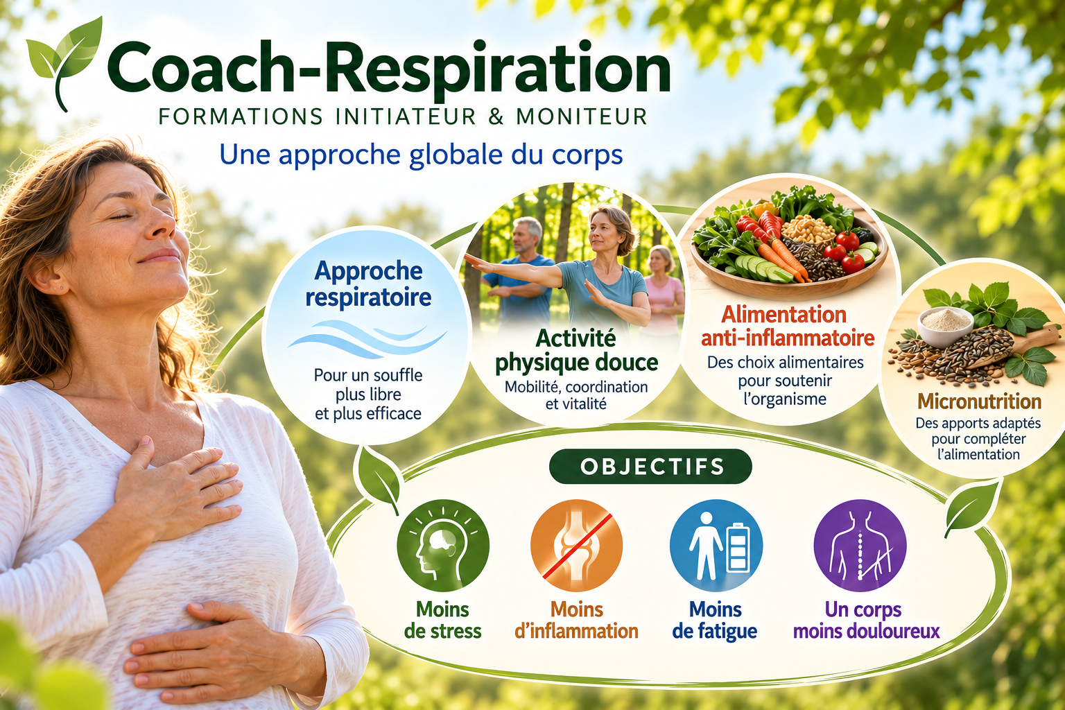 Coach-Respiration, approche globale du corps